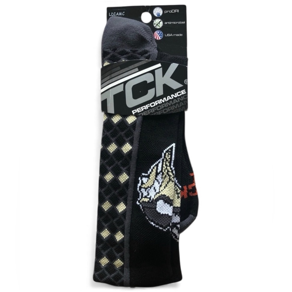 NWT - TCK Performance Antimicrobial ProDRI Mens Sports Socks - Sz. L